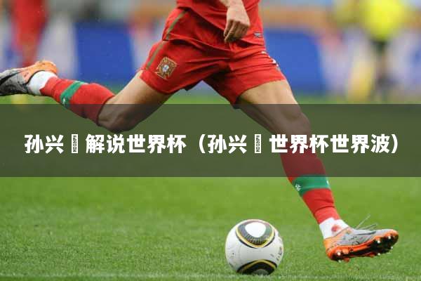 孙兴慜解说世界杯（孙兴慜世界杯世界波）