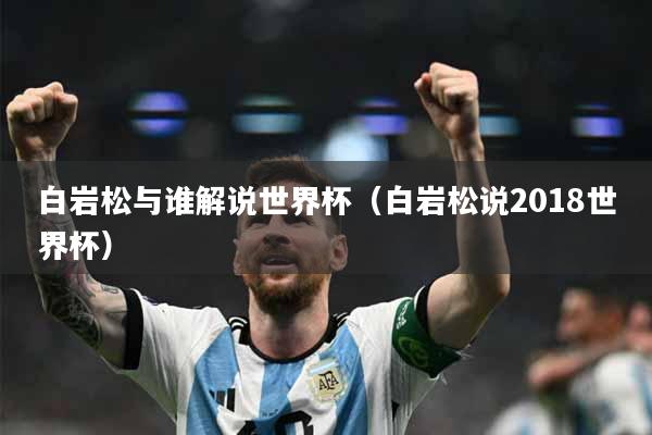 白岩松与谁解说世界杯（白岩松说2018世界杯）