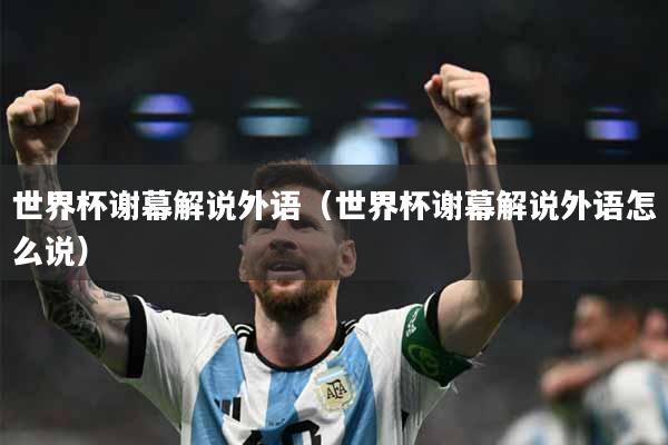 世界杯谢幕解说外语（世界杯谢幕解说外语怎么说）