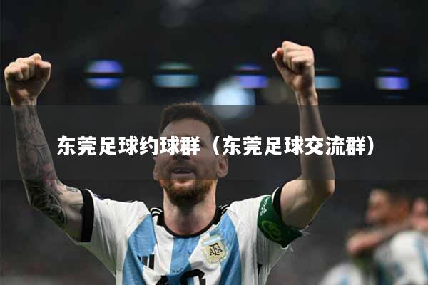 东莞足球约球群（东莞足球交流群）